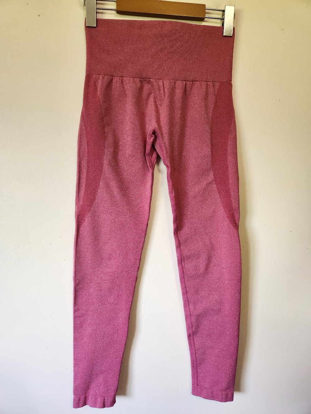NVGTN Hot Pink Heathered Glute Contour Seamless High Waist Leggings Size Small